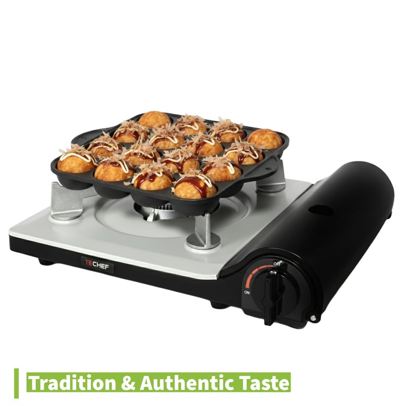 COOKKING - TAKOYAKI Nonstick Grill Pan/Cooking Plate, Made in Korea - Image 4